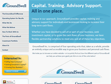 Tablet Screenshot of groundswellinc.com